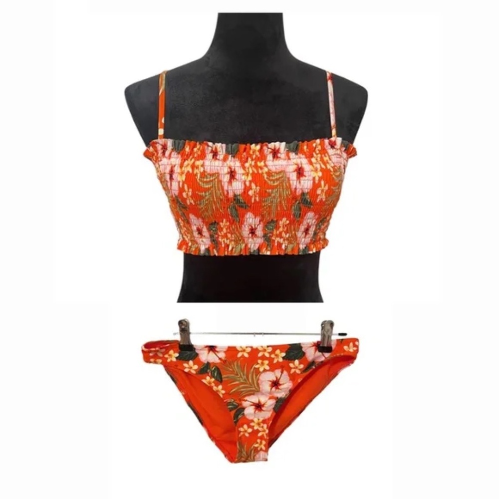 Cabana Del Sol Smocked Bikini